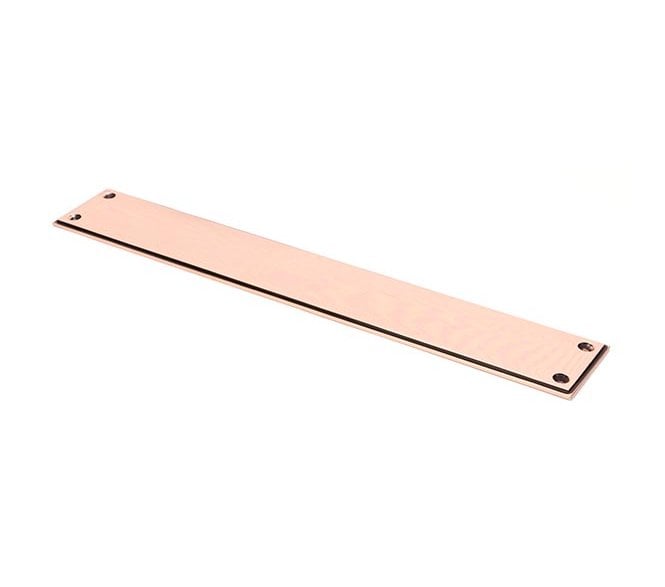 From The Anvil 45388 Art Deco Finger Plate 425mm - Polished Bronze