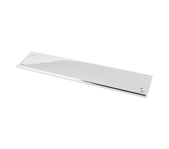 From The Anvil 45390 Art Deco Finger Plate 300mm - Polished Chrome