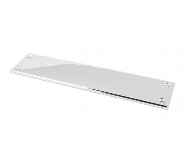 From The Anvil 45390 Art Deco Finger Plate 300mm - Polished Chrome