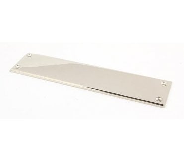 From The Anvil 45391 Art Deco Finger Plate 300mm - Polished Nickel