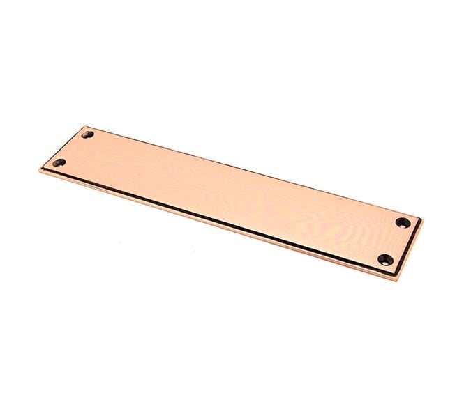 From The Anvil 45393 Art Deco Finger Plate 300mm - Polished Bronze
