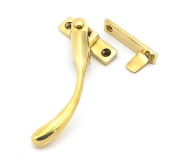 From The Anvil 45396 Night-Vent Locking Peardrop Fastener (Left Hand) - Polished Brass
