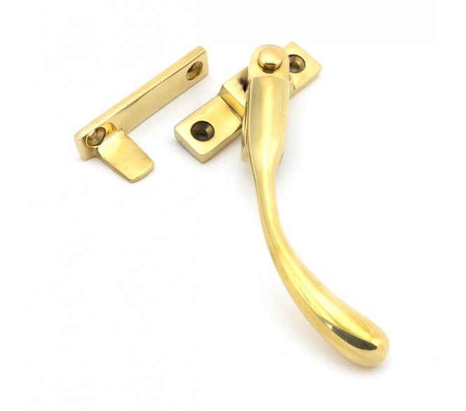 From The Anvil 45397 Night-Vent Locking Peardrop Fastener (Right Hand) - Polished Brass