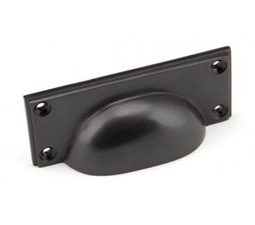From The Anvil 45403 Art Deco Drawer Cup Pull - Aged Bronze