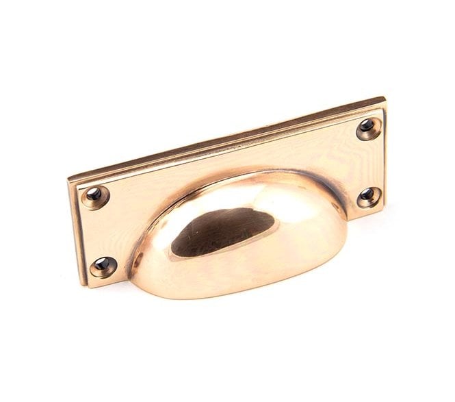 From The Anvil 45404 Art Deco Drawer Cup Pull - Polished Bronze