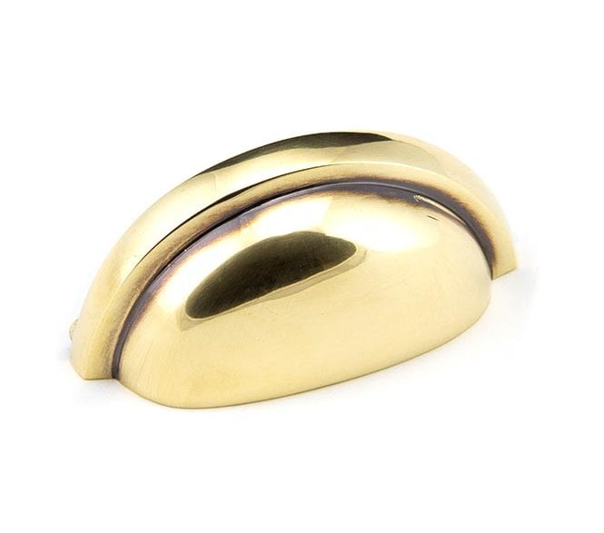 From The Anvil 45405 Regency Concealed Drawer Cup Pull - Aged Brass