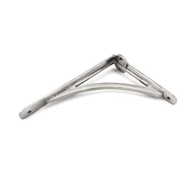 From The Anvil 45421 10 x 7'' Curved Shelf Bracket - Natural Smooth