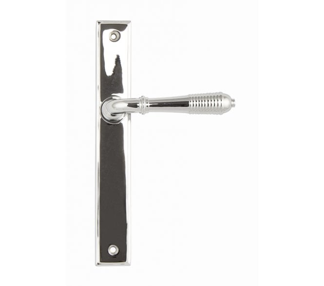From The Anvil 45426 Reeded Slimline Multipoint Sprung Latch Set - Polished Chrome