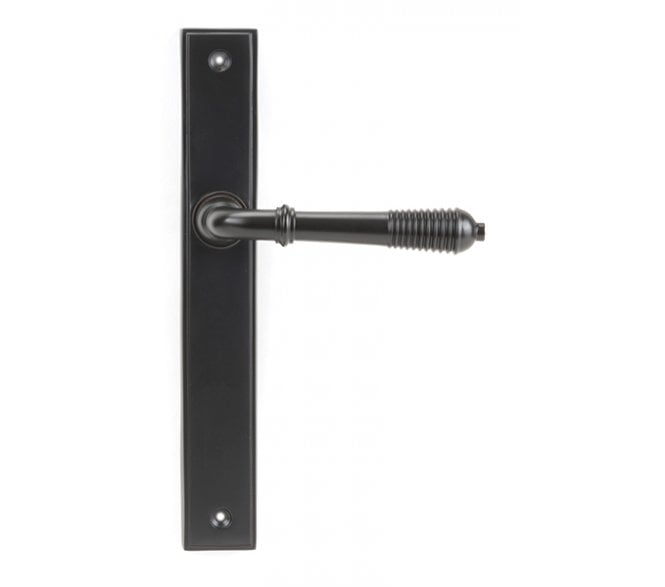 From The Anvil 45427 Reeded Slimline Multipoint Sprung Latch Set - Aged Bronze