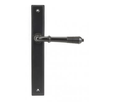 From The Anvil 45427 Reeded Slimline Multipoint Sprung Latch Set - Aged Bronze