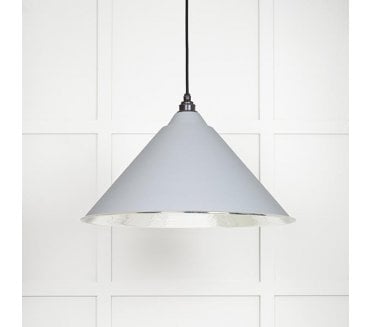 From The Anvil 45433BI Hockley Light Pendant - Birch & Hammered Nickel