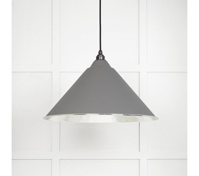 From The Anvil 45433BL Hockley Light Pendant - Bluff & Hammered Nickel