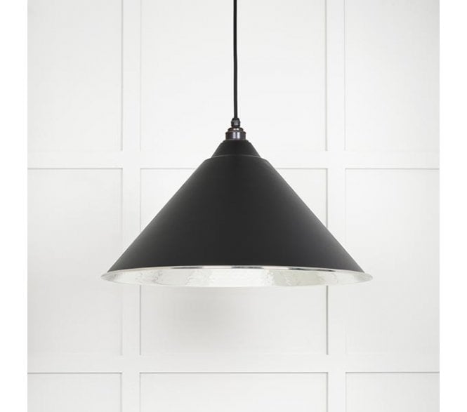 From The Anvil 45433EB Hockley Light Pendant - Elan Black & Hammered Nickel