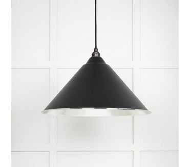 From The Anvil 45433EB Hockley Light Pendant - Elan Black & Hammered Nickel