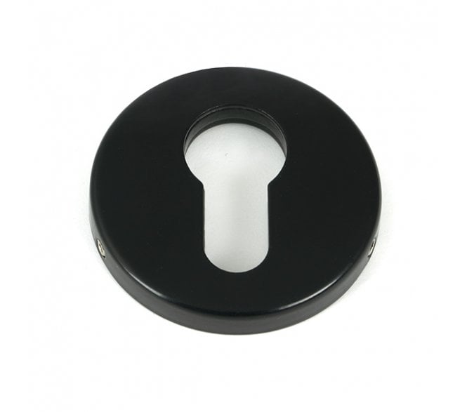 From The Anvil 45466 Regency Concealed Euro Profile Escutcheon - Black