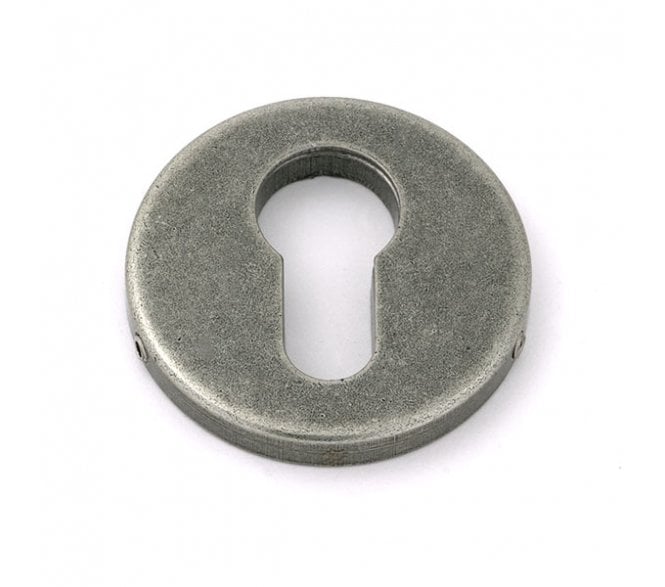 From The Anvil 45467 Regency Concealed Euro Profile Escutcheon - Pewter