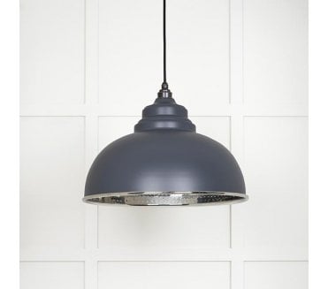 From The Anvil 45472SL Harborne Light Pendant - Slate & Hammered Nickel