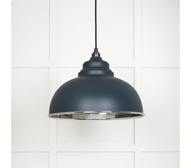 From The Anvil 45472SO Harborne Light Pendant - Soot & Hammered Nickel