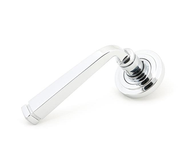 From The Anvil 45616 Avon Lever on Rose Set (Art Deco) - Polished Chrome