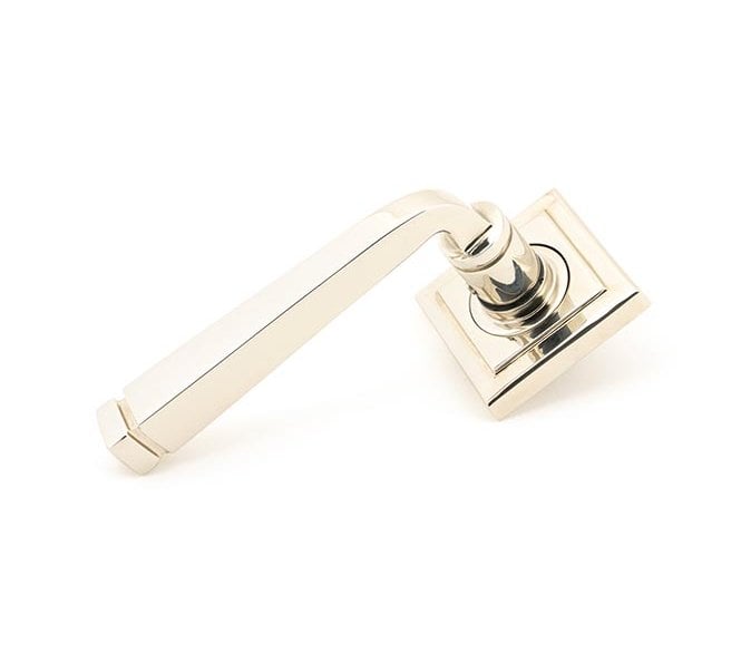 From The Anvil 45622 Avon Lever on Rose Set (Square) - Polished Nickel