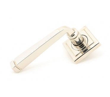From The Anvil 45622 Avon Lever on Rose Set (Square) - Polished Nickel