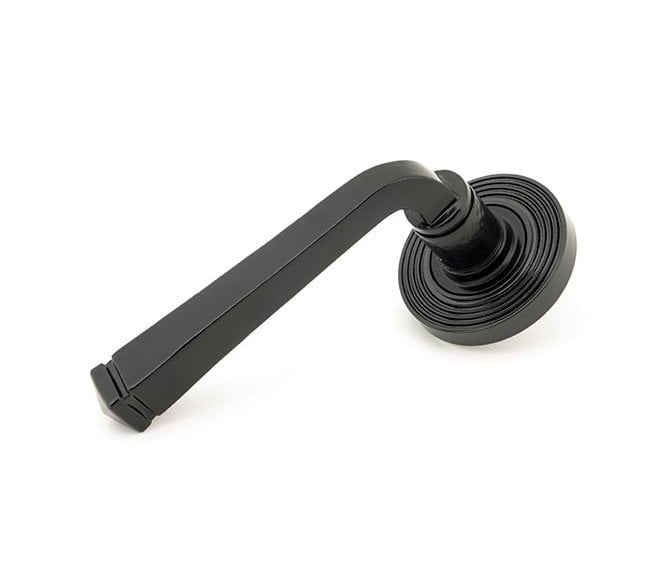 From The Anvil 45625 Avon Lever Handle On Rose Set (Beehive Rose) - Black