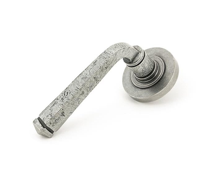 From The Anvil 45631 Avon Lever Handle On Rose Set (Plain Rose) - Pewter