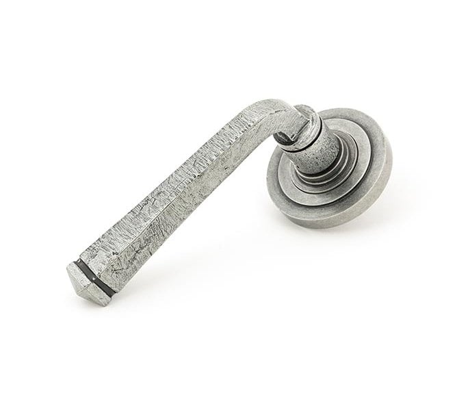 From The Anvil 45632 Avon Lever Handle On Rose Set (Art Deco Rose) - Pewter
