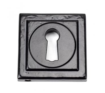 From The Anvil 45698 Square Keyhole Escutcheon - Black
