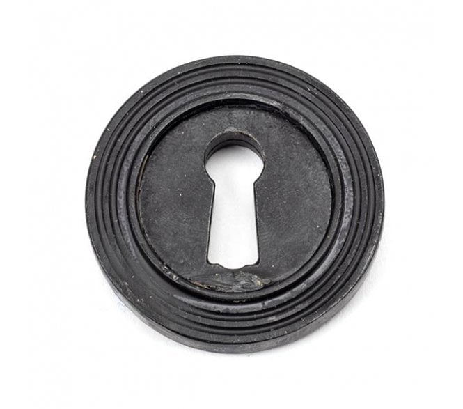 From The Anvil 45701 Round Keyhole Escutcheon (Beehive) - External Beeswax
