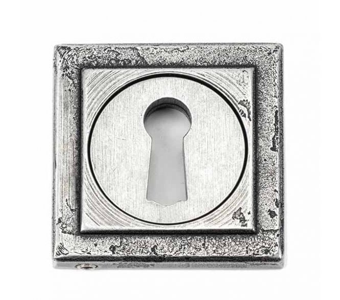 From The Anvil 45706 Square Keyhole Escutcheon - Pewter