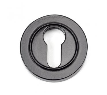 From The Anvil 45719 Round Euro Profile Escutcheon (Plain) - Black
