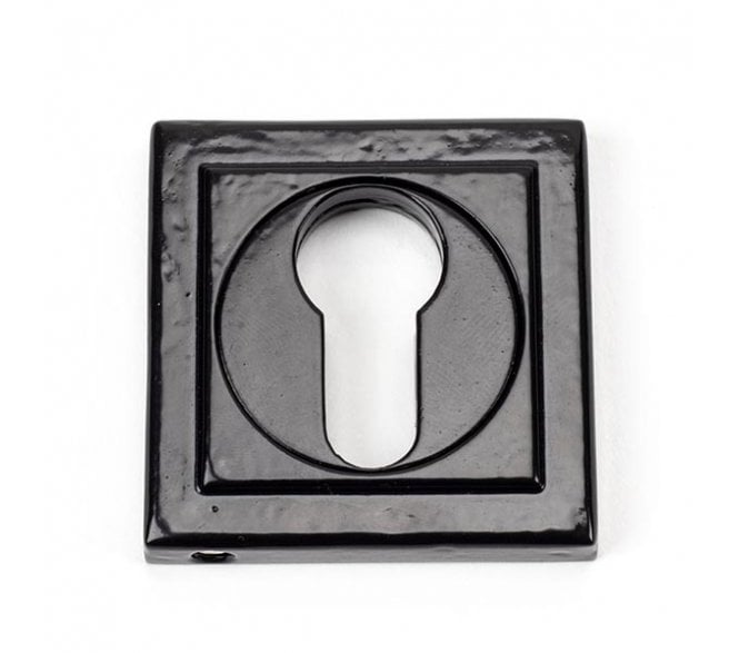 From The Anvil 45722 Square Euro Profile Escutcheon - Black