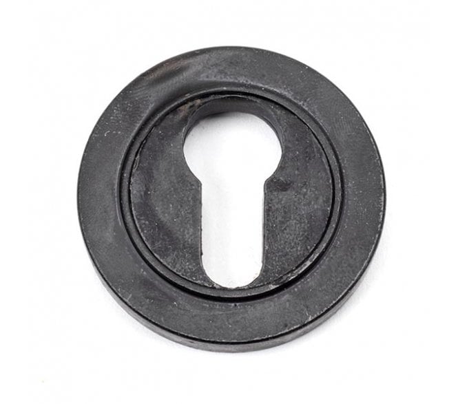 From The Anvil 45723 Round Euro Profile Escutcheon (Plain) - External Beeswax