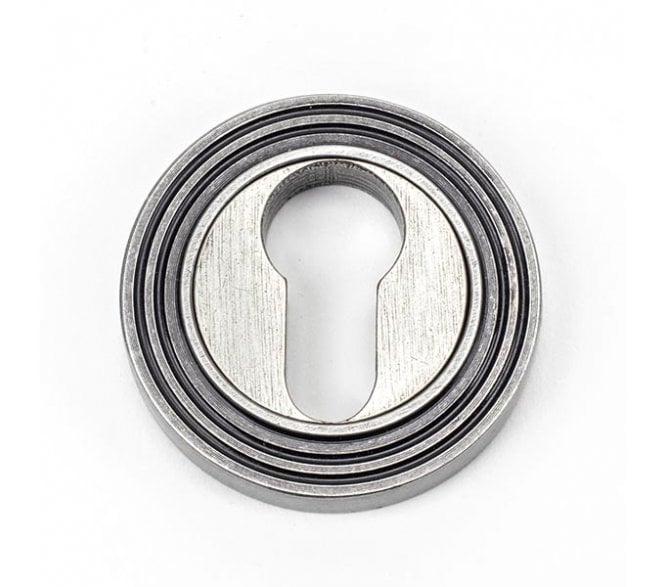 From The Anvil 45729 Round Euro Profile Escutcheon (Beehive) - Pewter