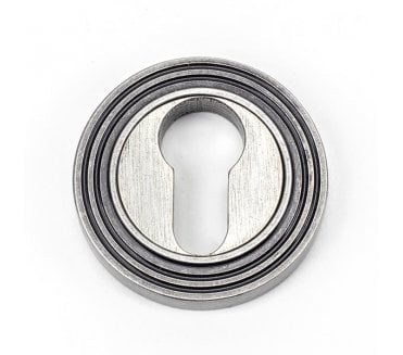 From The Anvil 45729 Round Euro Profile Escutcheon (Beehive) - Pewter
