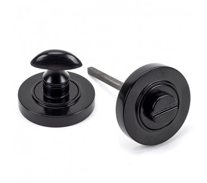 From The Anvil 45743 Round Bathroom Turn (Plain) - Black