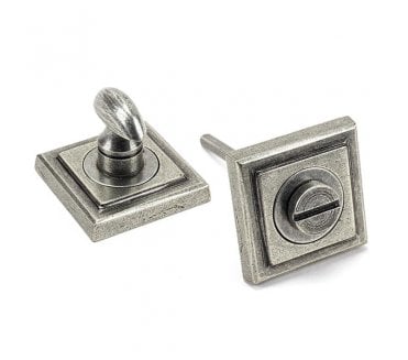 From The Anvil 45754 Square Bathroom Turn - Pewter
