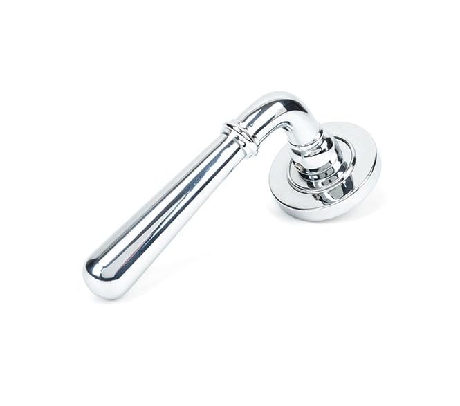 From The Anvil 45755 Newbury Lever on Rose Set (Plain) - Polished Chrome