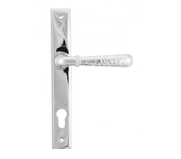 From The Anvil 45772 Hammered Slimline Multipoint Sprung Lock Set - Polished Chrome