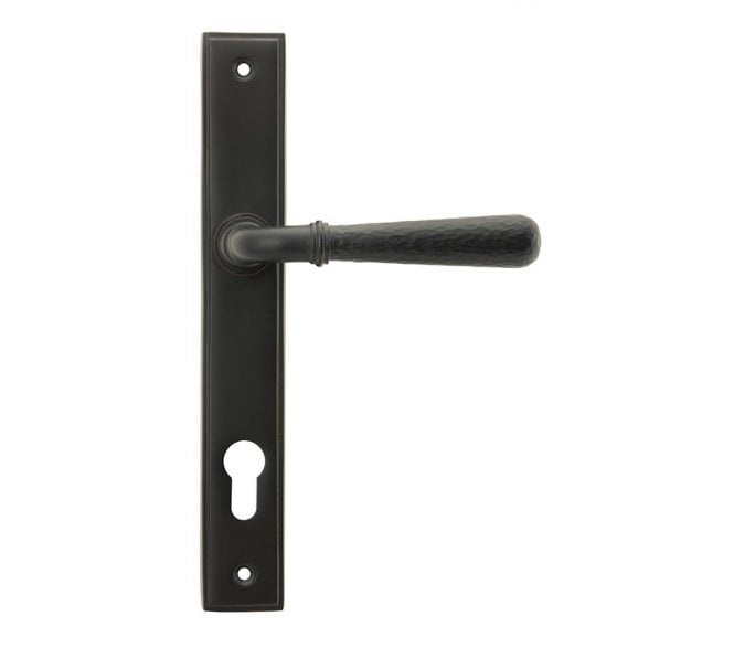 From The Anvil 45773 Hammered Slimline Multipoint Sprung Lock Set - Aged Bronze