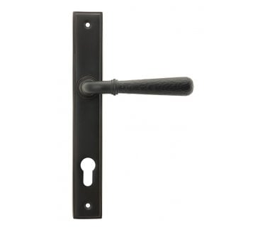 From The Anvil 45773 Hammered Slimline Multipoint Sprung Lock Set - Aged Bronze