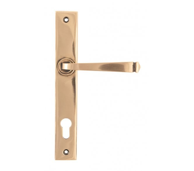 From The Anvil 45791 Avon Slimline Espag. Multipoint Lock Handles - Polished Bronze