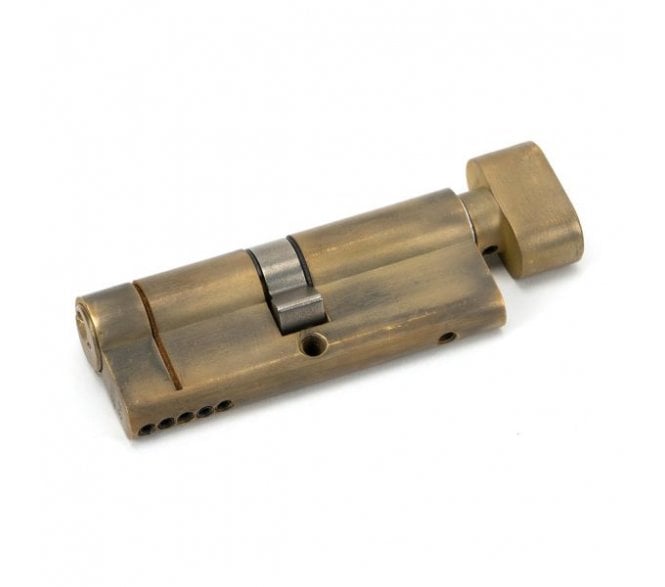From The Anvil 45851 40/40 5pin Euro Cylinder & Turn - Aged Brass