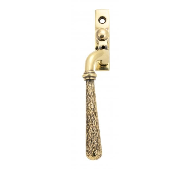 From The Anvil 45914 Hammered Locking Espag Fastener (Left Hand) - Aged Brass