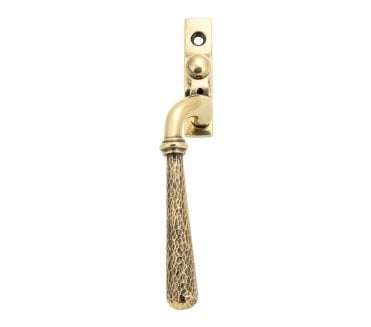 From The Anvil 45914 Hammered Locking Espag Fastener (Left Hand) - Aged Brass