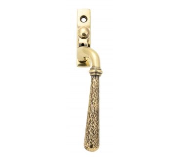 From The Anvil 45915 Hammered Locking Espag Fastener (Right Hand) - Aged Brass
