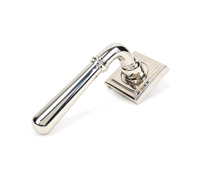 From The Anvil 46060 Newbury Lever on Rose Set (Square) - Polished Nickel
