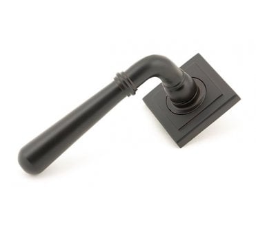 From The Anvil 46064 Newbury Lever on Rose Set (Square) - Aged Bronze