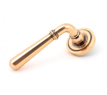 From The Anvil 46066 Newbury Lever on Rose Set (Art Deco) - Polished Bronze